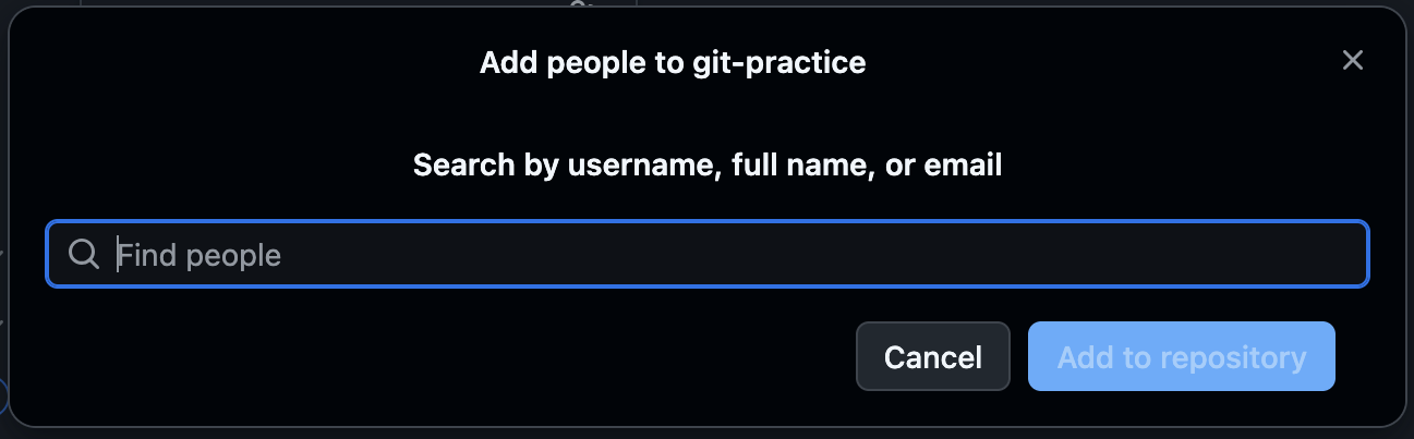 Screenshot of the dialogue box prompting the viewer to enter names or emails of people to add as collaborators