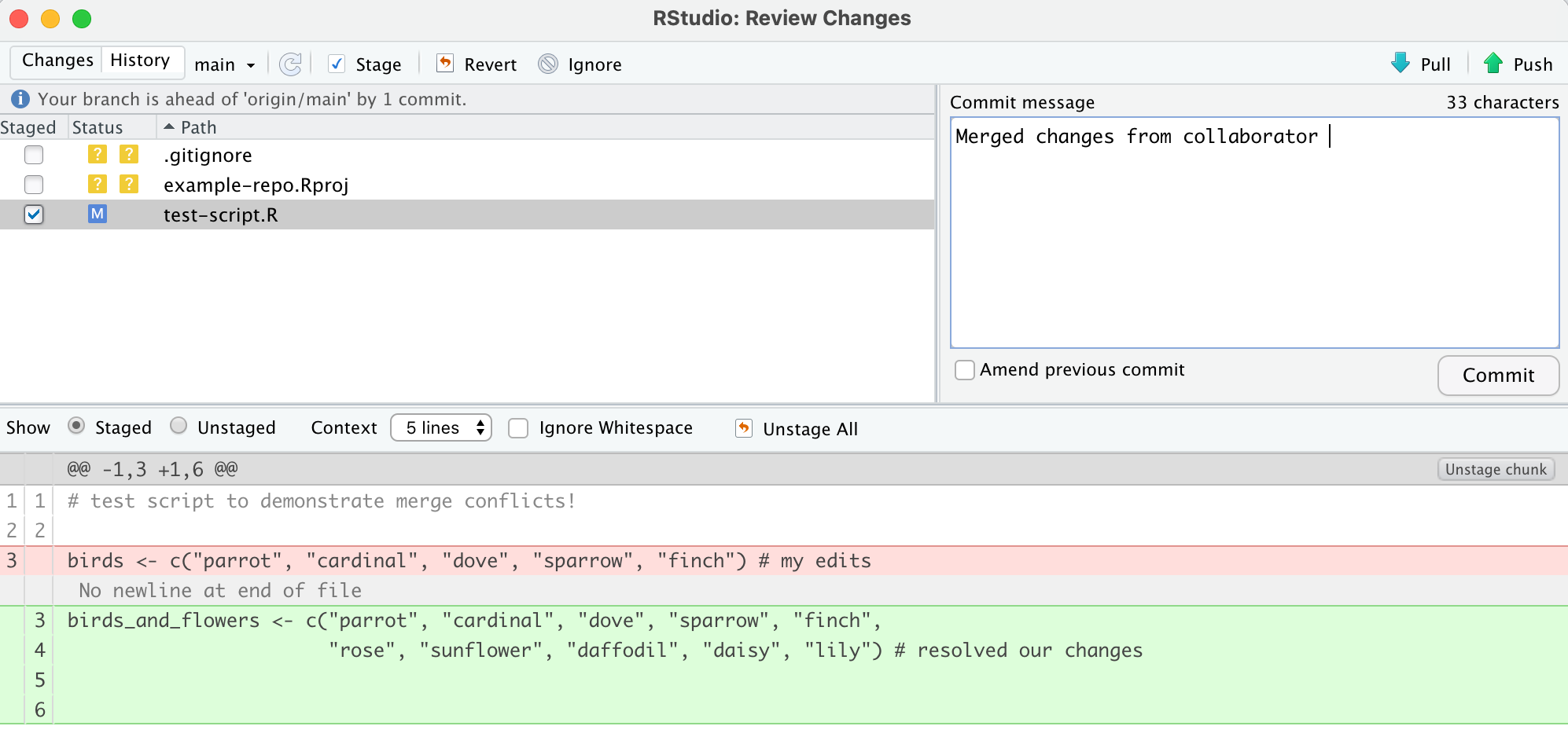 Conflicts – SciComp Workshop - Collaborative Coding with GitHub